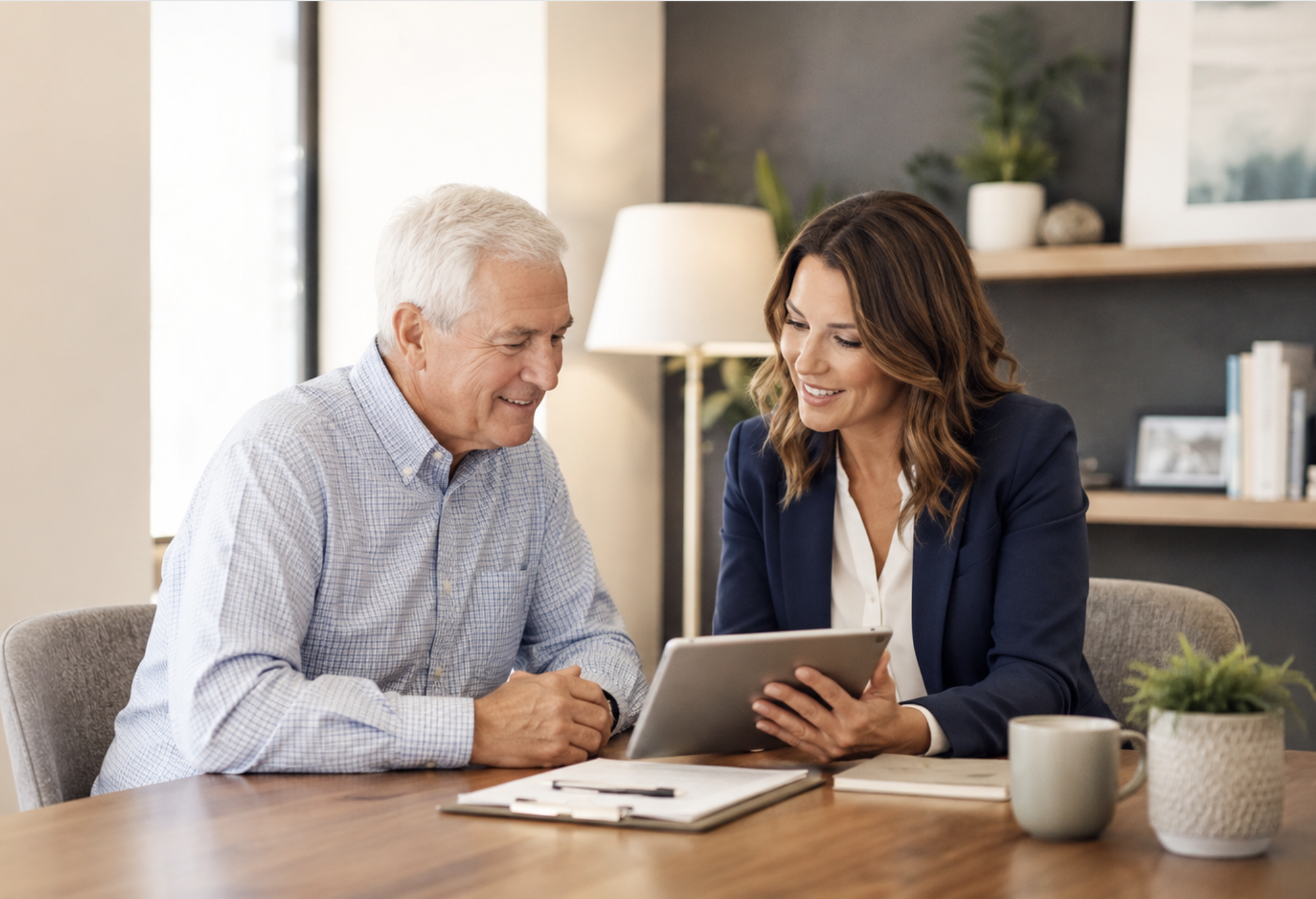 Meda Medicare agent with client